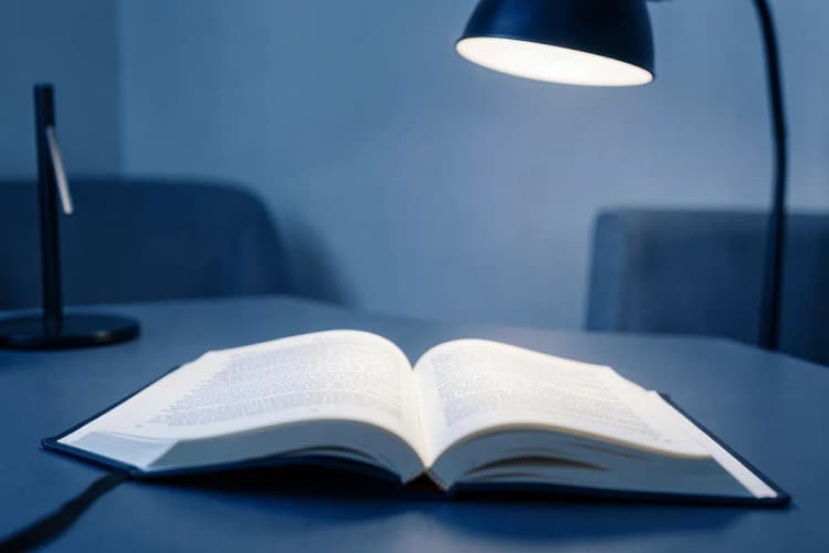 Uma pessoa pensativa olhando para um livro de leis aberto em uma mesa, simbolizando a possibilidade de fazer usucapião sem advogado.